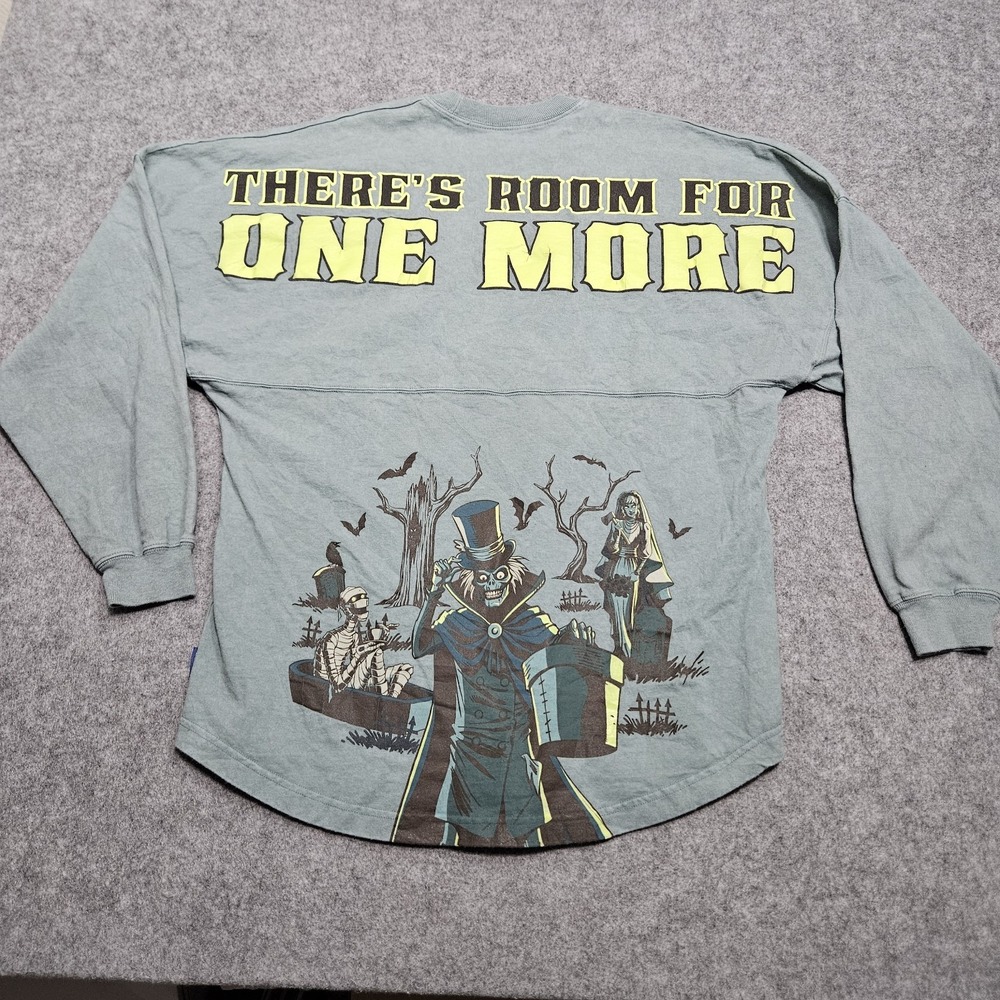 Disney Parks Haunted Mansion Hatbox Ghost Spirit Jersey Glow in the‎ Dark Small